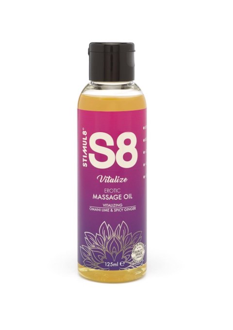 S8 Massage Oil 125ml Omani Lime & Spicy Ginger Stimul8 S8