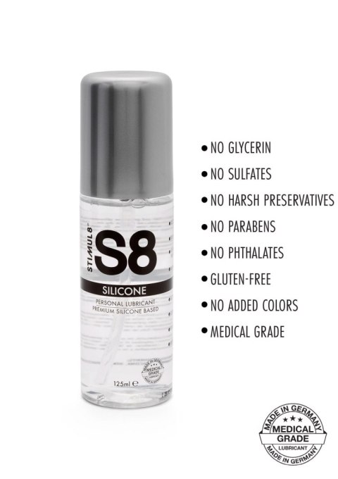 S8 Premium Silicone Lube 125ml Original Stimul8 S8