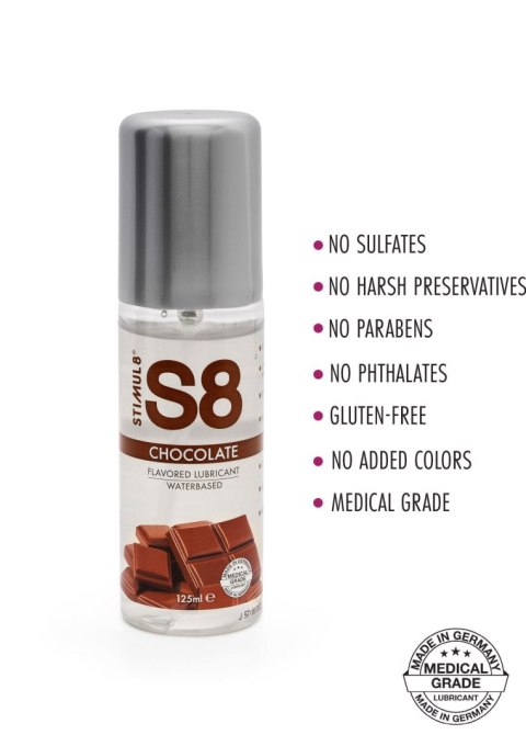 S8 WB Flavored Lube 125ml Chocolate Stimul8 S8