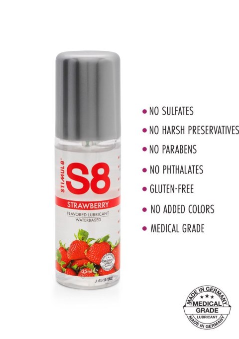 S8 WB Flavored Lube 125ml Strawberry Stimul8 S8