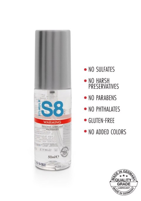 S8 WB Warming Lube 50ml Warming Stimul8 S8