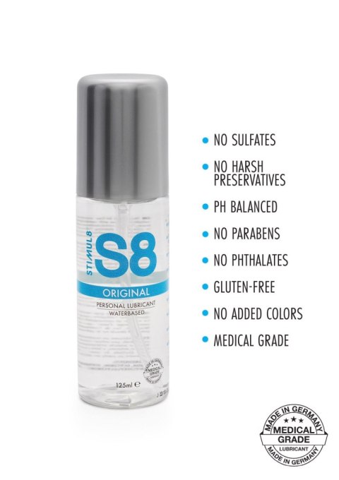 S8 Waterbased Lube 125ml Original Stimul8 S8