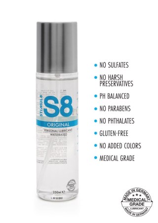 S8 Waterbased Lube 250ml Original Stimul8 S8