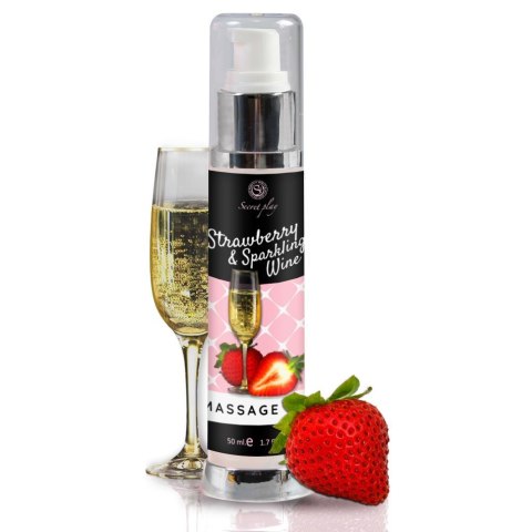 STRAWBERRY & SPARKLING WINE MASSAGE OIL 50 ML Secret Play