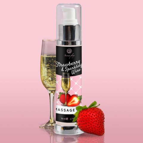 STRAWBERRY & SPARKLING WINE MASSAGE OIL 50 ML Secret Play