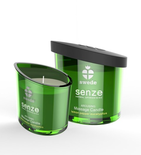 Swede - Senze Arousing Massage Candle Lemon Pepper Eucalyptus Swede