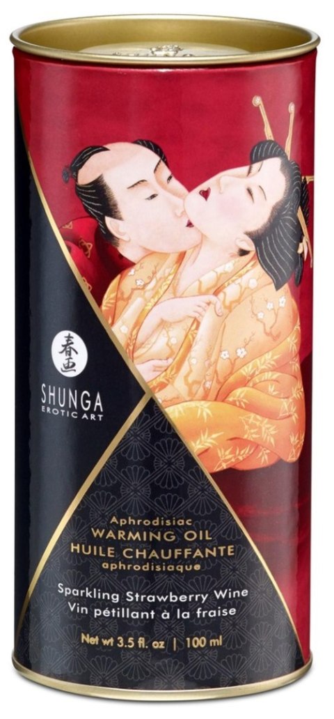 Warming Oil Sparkling Strawberry Wine Shunga