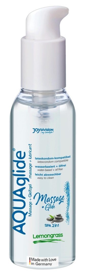 Żel/sprej-AQUAglide Massage+Glide Lemongrass, 200ml JoyDivision