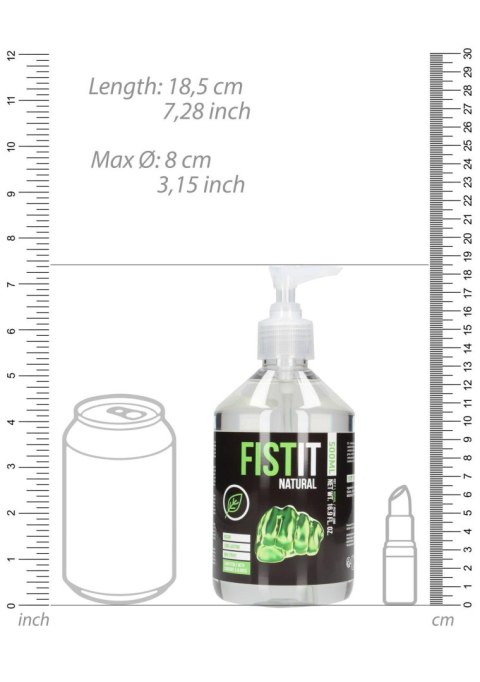 Natural Water Based Lubricant - 17 fl oz / 500 ml - Pump Fist It