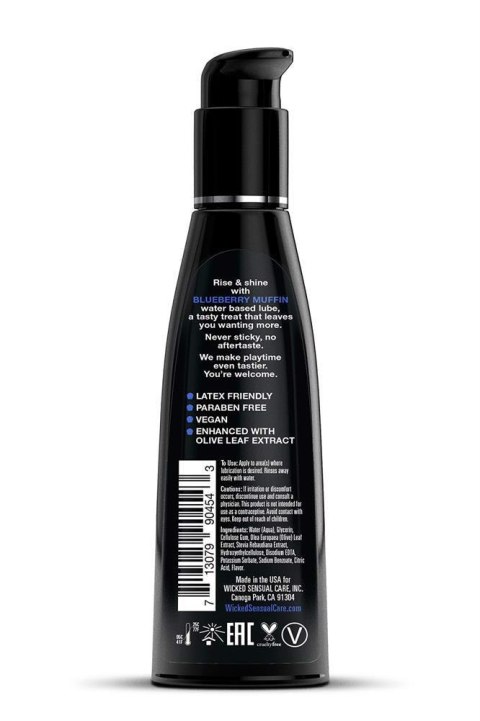 WICKED AQUA BLUEBERRY MUFFIN LUBE 120ML Wicked Sensual Care