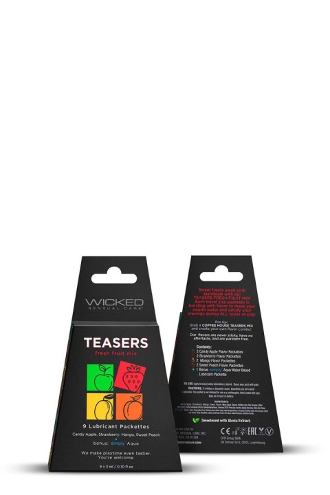 WICKED TEASERS FRESH FRUIT MIX 10x3ML Wicked Sensual Care