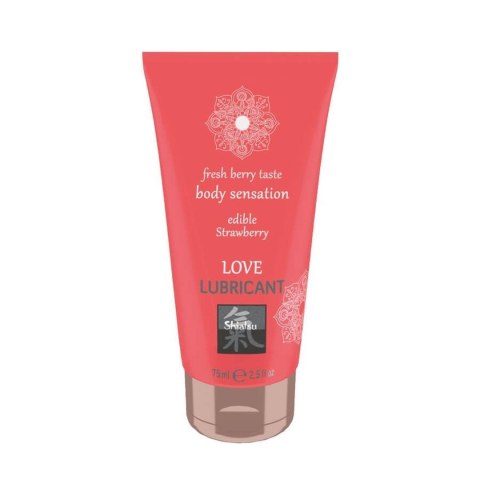 Żel- SHIATSU Love lubricant edible STRAWBERRY Hot