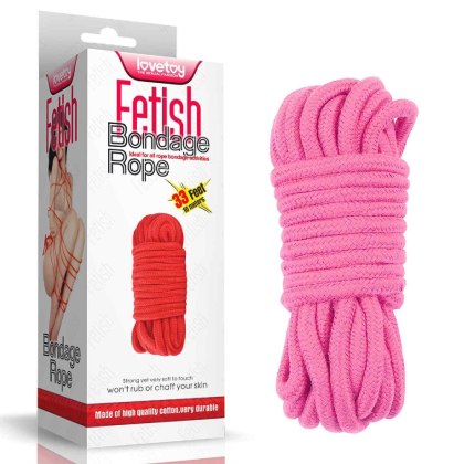 10 meters Fetish Bondage Rope Pink Lovetoy