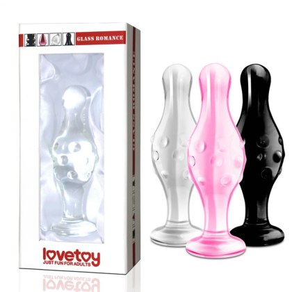 4.5"" Glass Romance Black Lovetoy