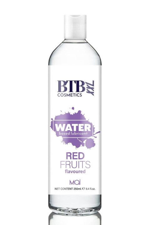 BTB WATER BASED FLAVORED RED FRUITS LUBRICANT 250ML BTB Cosmetics