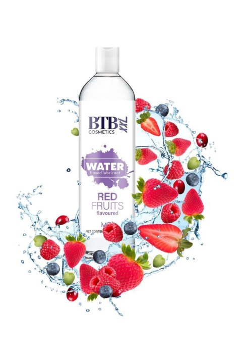 BTB WATER BASED FLAVORED RED FRUITS LUBRICANT 250ML BTB Cosmetics