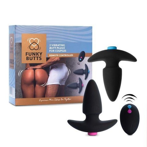 FeelzToys - FunkyButts Remote Controlled Butt Plug Set for Couples FeelzToys