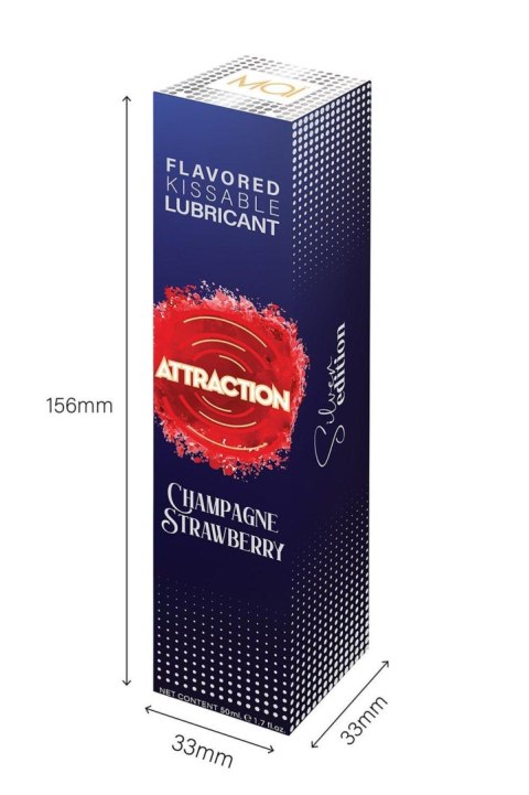 LUBRICANT ATTRACTION CHAMPAGNE STRAWBERRY 50 ML Attraction