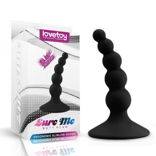 Lure me Beaded Anal Plug Black Lovetoy