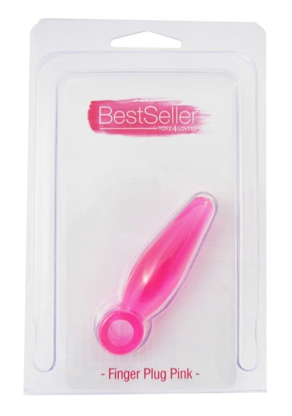 Plug-JAMMY JELLY ANAL FINGER PLUG PINK Toyz4lovers