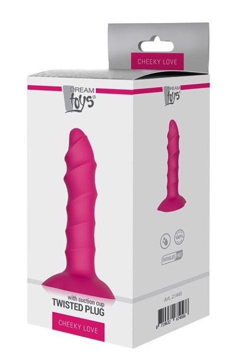 CHEEKY LOVE TWISTED PLUG WITH SUCTION CU Dream Toys