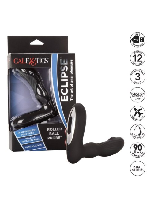 Eclipse Roller Ball Probe Black Calexotics