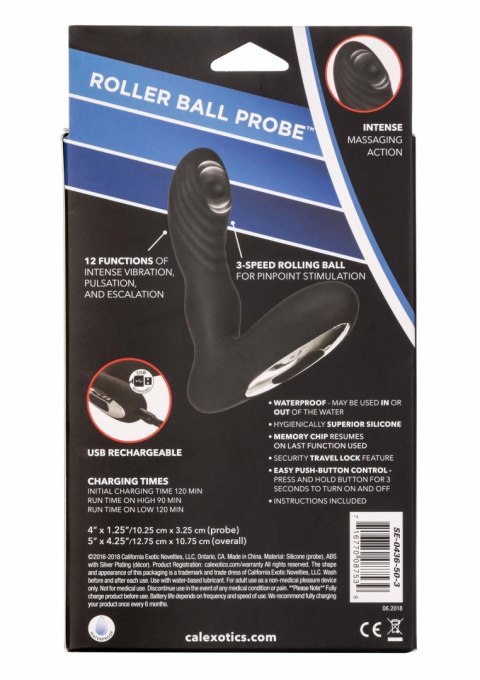 Eclipse Roller Ball Probe Black Calexotics