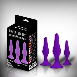 Plug - Anal Plug Box 3 pack purple Power Escorts