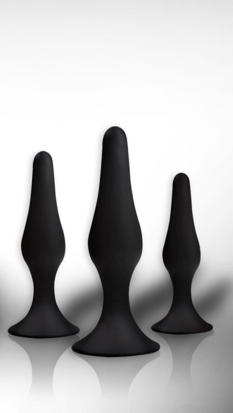 Plug - Anal Plug box 3 pack black Power Escorts