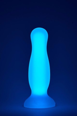 RADIANT SOFT SILICONE GLOW IN THE DARK PLUG MEDIUM PURPLE Dream Toys