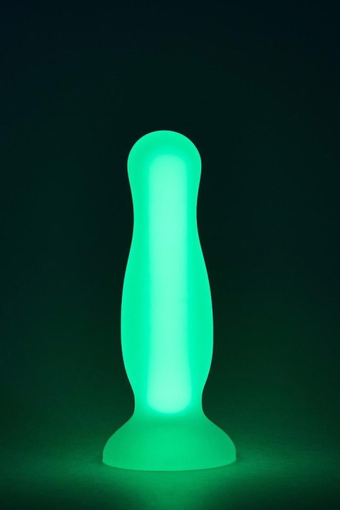 RADIANT SOFT SILICONE GLOW IN THE DARK PLUG SMALL GREEN Dream Toys