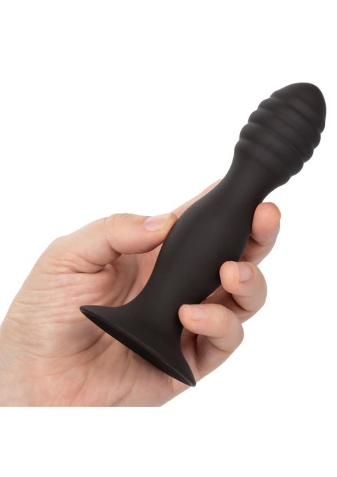 Ribbed Anal Stud Black Calexotics