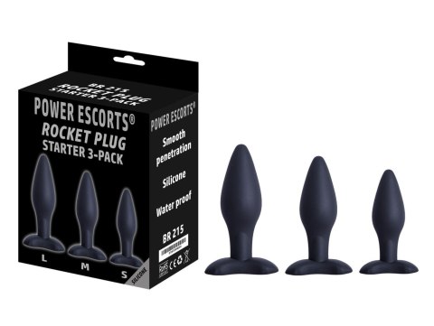 Rocket Plug 3 pack silicone Power Escorts