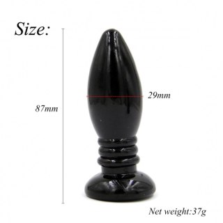 Rocket drill 3,4 inch black anal plug 3,4 inch / 8,7 cm Power Escorts