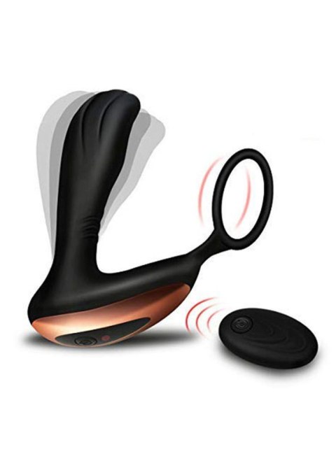 Stymulator-Prostate Massager with Ring USB 10 Function / Remote Control B - Series Magic