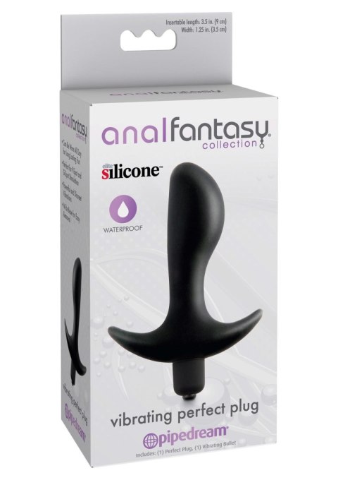 Vibrating Perfect Plug Black Pipedream