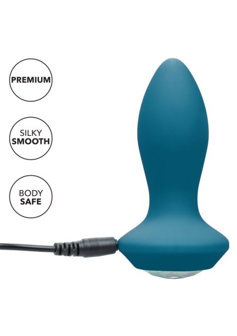 Vibrating Petite Crystal Probe Blue Calexotics