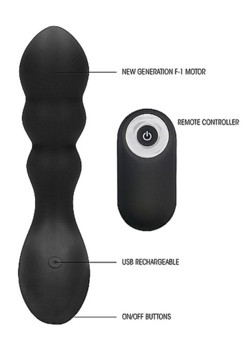 No. 78 - Rechargeable Anal Stimulator - Black Sono