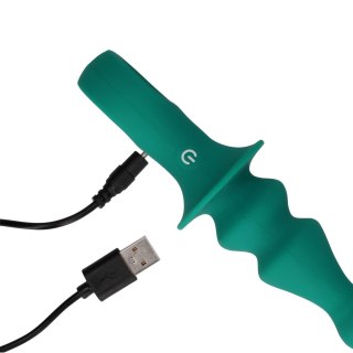 Pawn Shaped Anal Vibrator - Peacock Plume Loveline