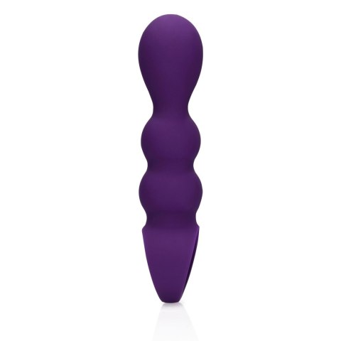 Teardrop Shaped Anal Vibrator - Clear Purple Loveline