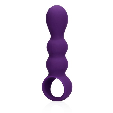 Teardrop Shaped Anal Vibrator - Clear Purple Loveline