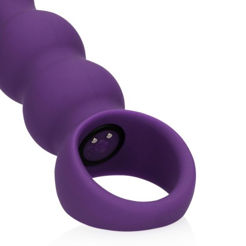 Teardrop Shaped Anal Vibrator - Clear Purple Loveline