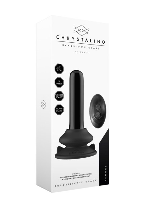 Thumby - With Suction Cup and Remote - 10 Speed - Black Chrystalino