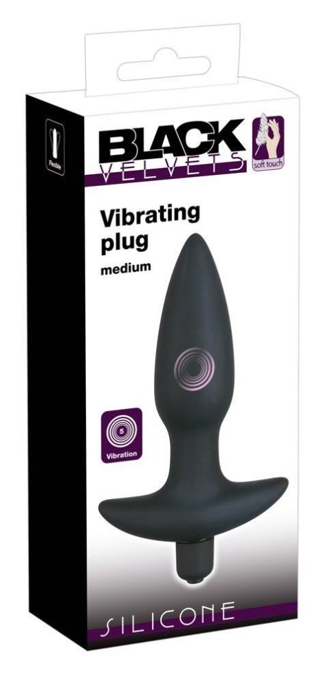 Black Velvet Vibr.Medium Plug Black Velvets