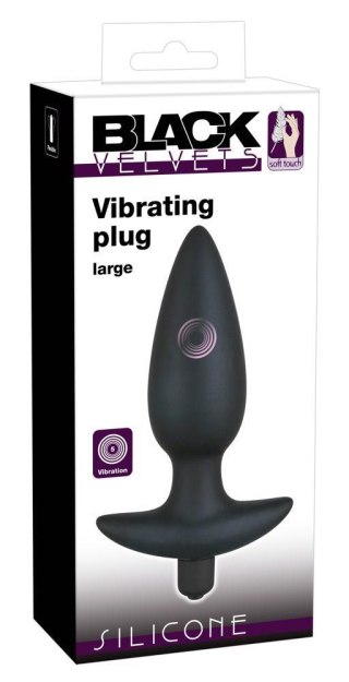 Black Velvet Vibr.Plug Large Black Velvets