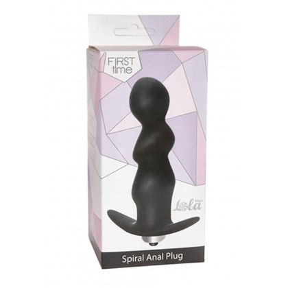 Plug-Anal Spiral Vibrating Black Lola Toys