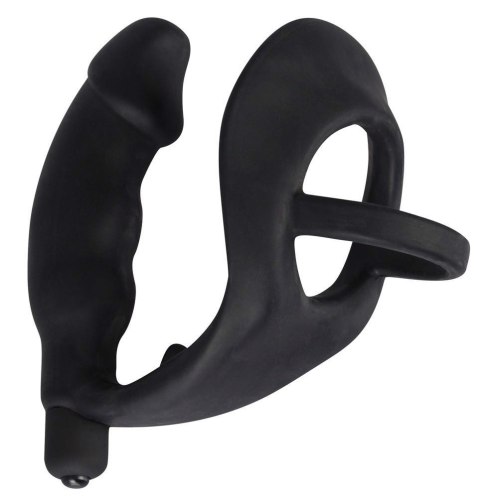 Vibrating Silicone Plug Black Velvets