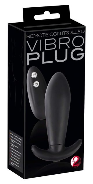 Y2T Black RC Vibro Plug You2Toys