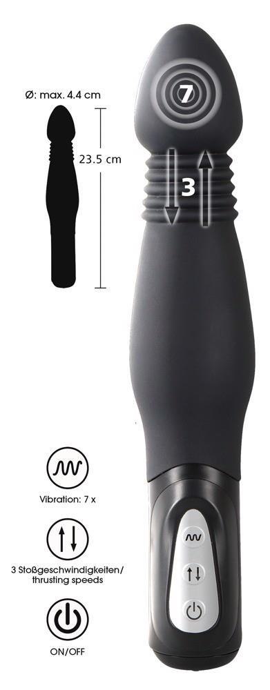 Y2T Black Thrusting Anal Vibe You2Toys