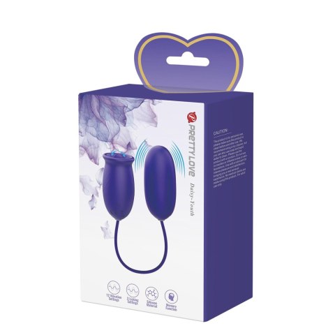 PRETTY LOVE - Daisy - Youth, 12 vibration functions 3 licking settings Memory function Pretty Love